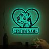 Custom Great Dane Dog Metal Sign with Led Light, Great Dane Gift, Metal Dog Sign, Dog Name Sign, Great Dane Lover, Beware of Dog Sign Decor view 4