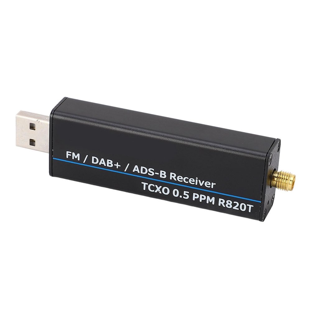 RTL SDR Receiver, 100KHz to 1766MHz Software Defined Radio, Full Band RTL2832U R820T2 0.5 PPM TCXO USB Software Defined Radio