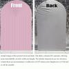 2D Printed Ripples Party Arch Covers Arched Backdrop Cover Stretchy Cover for Party Decoration Round Top Frame Spandex Cover (Pink449,6x2.6ft) view 2
