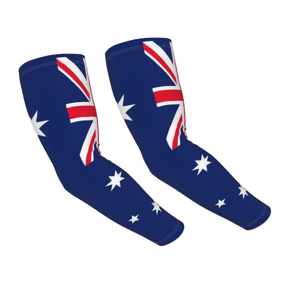 ASYG Australia Flag Arm Sleeves Flag Cooling Sports Arm Sleeves Outdoor Sleeves For Women and Men