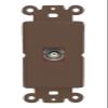 RiteAV BNC Wall Plate Rocker Module [Brown] view 1