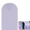 2D Printed Ripples Party Arch Covers Arched Backdrop Cover Stretchy Cover for Party Decoration Round Top Frame Spandex Cover (lavender445,6.5x3.3ft) view 1