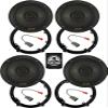 KICKER Speakers 6.5 inch for Honda Fit 2009-2020 Upgrade Kit - 4 Pack of KS Series with Adapters and Harness, Coaxial 6 1/2 Car Audio Front and Rear Door Speaker KSC650, 51KSC6504 view 1
