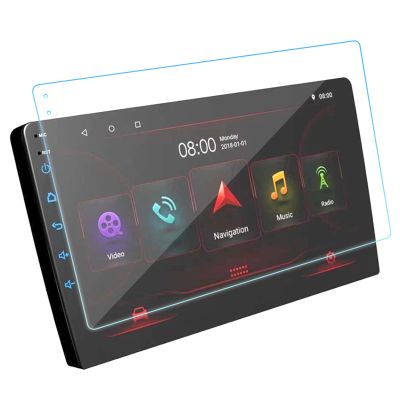 Acouto Anti Fingerprint Tempered Film for Central Control Navigation, Cleaning Kit Included Navigation Tempered Glass Film (10 Inch)
