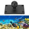 Aluminum Alloy 1 inch Ball Mount Base with AMPS Plate for B Size Ball Double Socket Arms view 3