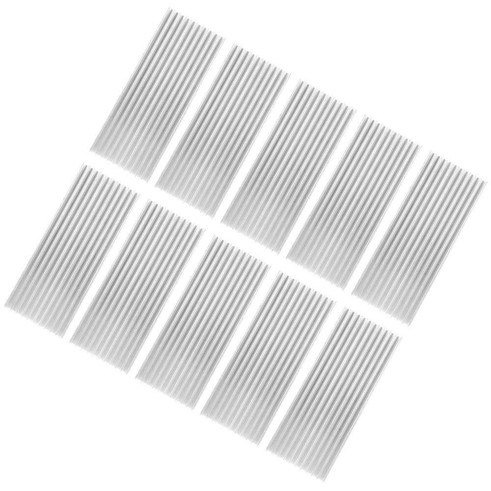 10Pcs White Aluminum Heat Sink 40 x 8 x 100mm for Router CPU PCB, Efficient Heat Dissipation with Slotted Fine Teeth Design