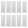 10Pcs White Aluminum Heat Sink 40 x 8 x 100mm for Router CPU PCB, Efficient Heat Dissipation with Slotted Fine Teeth Design view 2