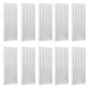 10Pcs White Aluminum Heat Sink 40 x 8 x 100mm for Router CPU PCB, Efficient Heat Dissipation with Slotted Fine Teeth Design view 4