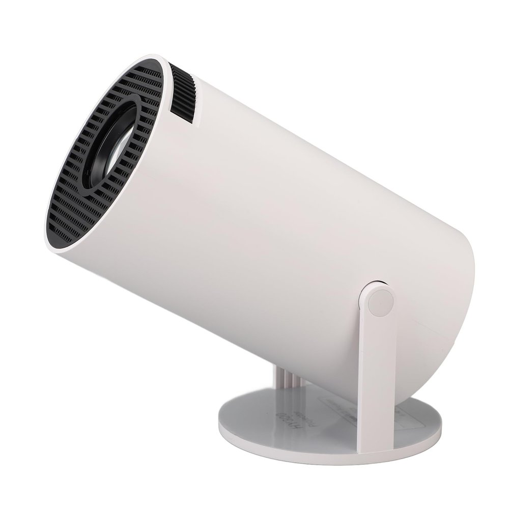 Smart Projector, 5.2 Round Support 4K Mini Projector Automatic Correction for Travel (US Plug)