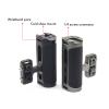 Camera Cage Side Handle Camera Cage Handle Cold Shoe Mount 1/4 Screw Hole M4 Hex Key Universal for Photography (Black) view 3
