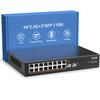 18 Port 2.5G Umanaged Ethernet Switch, 16 x 2.5Gb Base-T Ports, 2 x 10G SFP+, Compatible with 100/1000/2500Mbps, Metal Fanless, Desktop/Rack Mount YuanLey 2.5Gbe Network Switch for Wireless AP, PC view 1