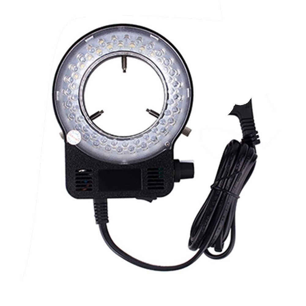 JOEBO Microscope Kit Adjustable Ring Light Illuminator Lamp for Industry Stereo Trinocular Microscope Video Camera Lens Microscope Lens Adapters (Color : Black)