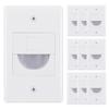 Bolcolege 1 Gang Cable Pass Through Wall Plate Cover White, Pack of 10, 1 Port Keystone Wall Plate for Keystone Jack and Coupler, Brush Pass Through for Cable Wires in Wall Management view 1