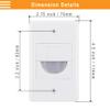 Bolcolege 1 Gang Cable Pass Through Wall Plate Cover White, Pack of 10, 1 Port Keystone Wall Plate for Keystone Jack and Coupler, Brush Pass Through for Cable Wires in Wall Management view 2
