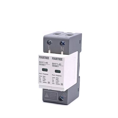 FUKUZL AC Surge Protection 1020KA/2040KA /30KA60KA House Lightning Protector Low-Voltage Arrester Protective Device 230V 275V (Color : 2P 275V, Size : 30-60KA)