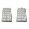 Viodmss 2X 21 Keys White Backlit Mechanical Numeric Keypad Numpad with Cherry Blue Switches for Notebook Desktop PC view 1