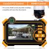 Rsrteng CCTV Tester Monitor Auto HD Coaxial Camera Tester 4K 8MP TVI/CVI/AHD/CVBS Analog Video Monitor 4.3 inch TFT-LCD Screen PTZ Control RS485 Call OSD Menu Audio DC12V Power Output view 4