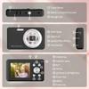 SLRNQJA Digital Camera, FHD 1080P Compact Camera with 32GB Card48MP Camera 2.4'' LCD 16X Digital Zoom for Kid Student Children Teen Girl Boy(Black) view 2