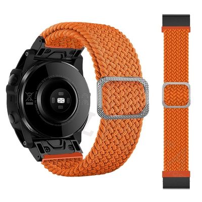 IRFKR 22 26mm Loop Nylon Watch Strap For Garmin Forerunner 935 945 Smartwatch Band Wrist Bracelet Fenix 6 6X Pro 5 5X Plus Fenix 7 7X (Color : D, Size : 26mm Fenix 3 3HR-D2)