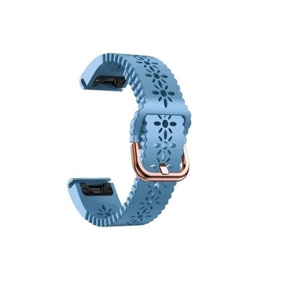 IRFKR 20mm Silicone Smart Watch StrapFor Garmin Fenix 7S 6S Pro Quick Release Easy Rose Gold Buckle Wristband Bracelet Fenix 5S/5S Plus Accessories