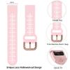 IRFKR 20mm Silicone Smart Watch StrapFor Garmin Fenix 7S 6S Pro Quick Release Easy Rose Gold Buckle Wristband Bracelet Fenix 5S/5S Plus Accessories view 3