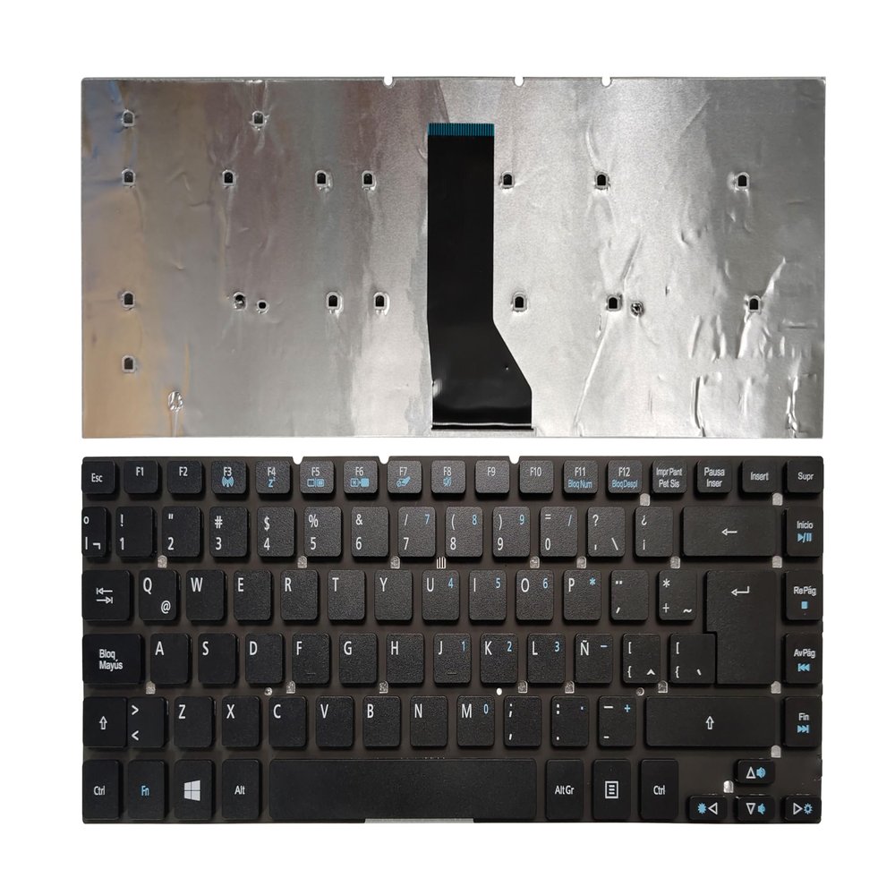 AKGIFT Laptop Keyboard Compatible for Acer TravelMate P246-M P246M-M P246M-MG P245MPG Latin Layout No Backlit