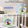 CD Player Portable Bluetooth Desktop CD Player for Home, Mini Cute CD Players for Kids, Built-in Dual Speakers and LED Display with Remote Control, Supports CD/FM Radio/USB/AUX/Timer/Repeat (Green) view 4