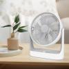 Athena Collection Desk Fan, 4000mAh USB Rechargeable Fan Portable Table Fan Small Personal Fan with 4 Speeds, 180 Tilt, Mini Powerful Fan Desktop Quiet Fan for Home Bedroom Office Travel, White view 4