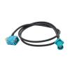 Skcvmn 1PCS Fakra Z Male to Fakra Z Female 90 Degree Jack Car Navigation GPS Antenna Adapter Extension Cable RG174 RF Coaxial Pigtail (Color : Fakra Z M to F90, Size : 0.15M) view 2