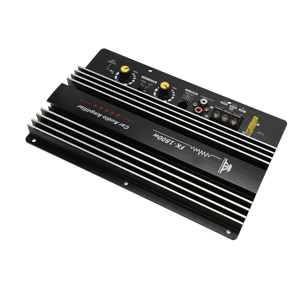 Automotive Amplifier, Strong Heat Dissipation Panel Precision Design Easy Installation Clear Sound Aluminum Alloy Material, for Long Periods of Play