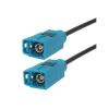 Skcvmn 1PCS Fakra Z Male to Fakra Z Female 90 Degree Jack Car Navigation GPS Antenna Adapter Extension Cable RG174 RF Coaxial Pigtail (Color : Fakra Z F to F, Size : 0.2M) view 1
