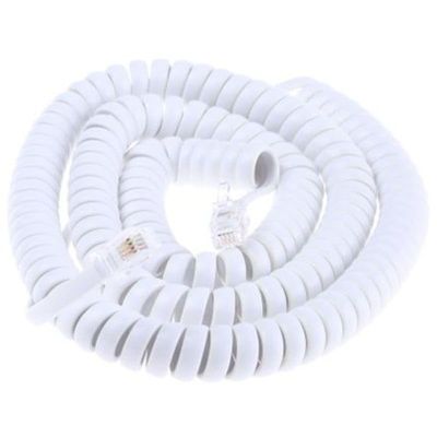 DirectNine Basics Telecom Cable Assembly Male RJ9(4/4) to Male RJ9(4/4) Male to Male, Pack of 1, MFR: 1824560, White, 1824560/1PK