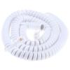 DirectNine Basics Telecom Cable Assembly Male RJ9(4/4) to Male RJ9(4/4) Male to Male, Pack of 1, MFR: 1824560, White, 1824560/1PK view 1