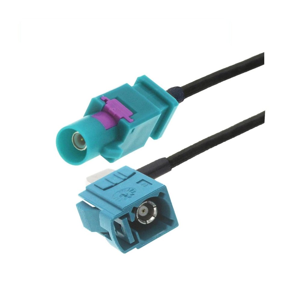Skcvmn 1PCS Fakra Z Male to Fakra Z Female 90 Degree Jack Car Navigation GPS Antenna Adapter Extension Cable RG174 RF Coaxial Pigtail (Color : Long FakraZM to F90, Size : 0.5M)