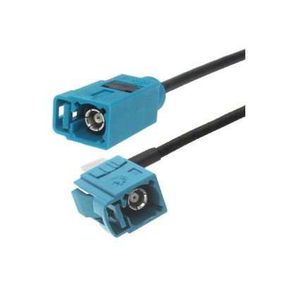 1PCS Fakra Z Male to Fakra Z Female 90 Degree Jack Car Navigation GPS Antenna Adapter Extension Cable RG174 RF Coaxial Pigtail (Color : Fakra Z F to F90, Size : 0.5M)