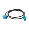 Skcvmn 1PCS Fakra Z Male to Fakra Z Female 90 Degree Jack Car Navigation GPS Antenna Adapter Extension Cable RG174 RF Coaxial Pigtail (0.3M) view 2