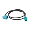 1PCS Fakra Z Male to Fakra Z Female 90 Degree Jack Car Navigation GPS Antenna Adapter Extension Cable RG174 RF Coaxial Pigtail (Color : Long FakraZ M to F, Size : 5M) view 2
