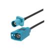 1PCS Fakra Z Male to Fakra Z Female 90 Degree Jack Car Navigation GPS Antenna Adapter Extension Cable RG174 RF Coaxial Pigtail (Color : Long FakraZ M to F, Size : 5M) view 4