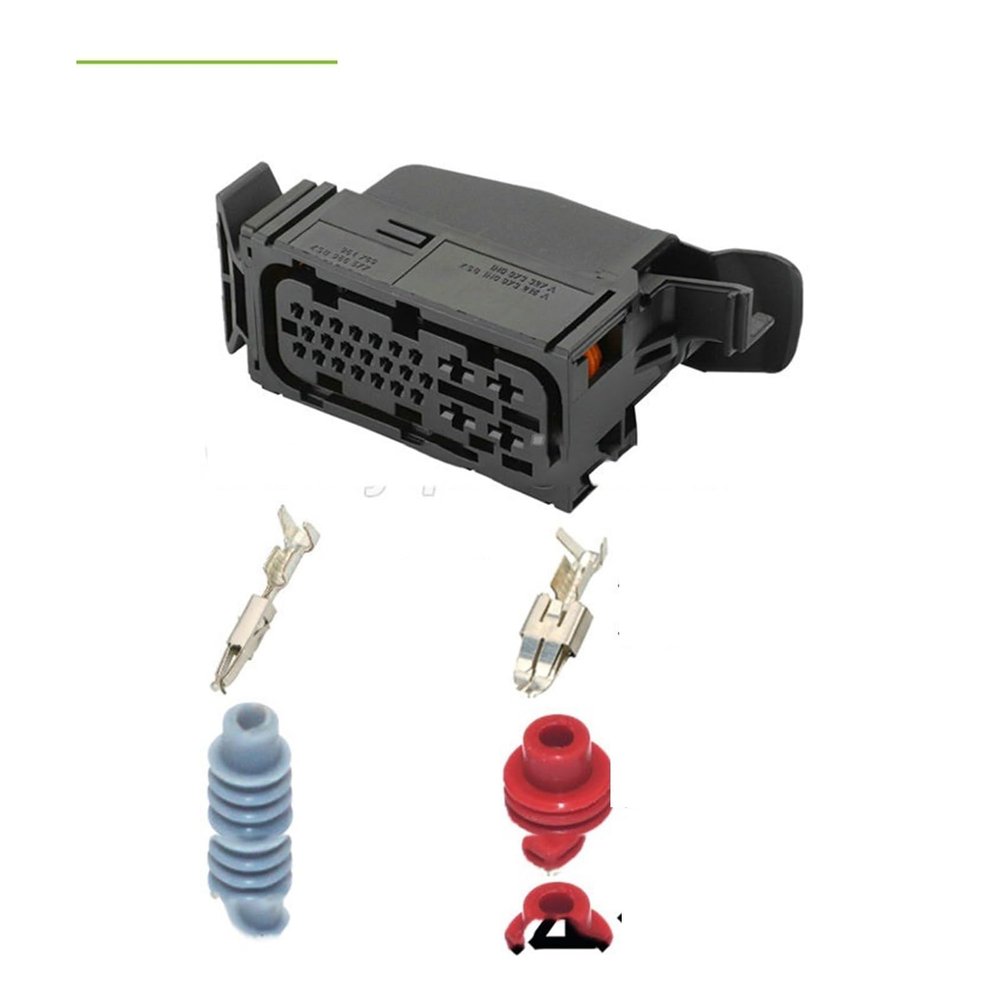 Buxns 1set 25pin Car Connector Plastic Shell Plug 1K0 973 213 Cable Wiring Connector 1K0973213(10sets)
