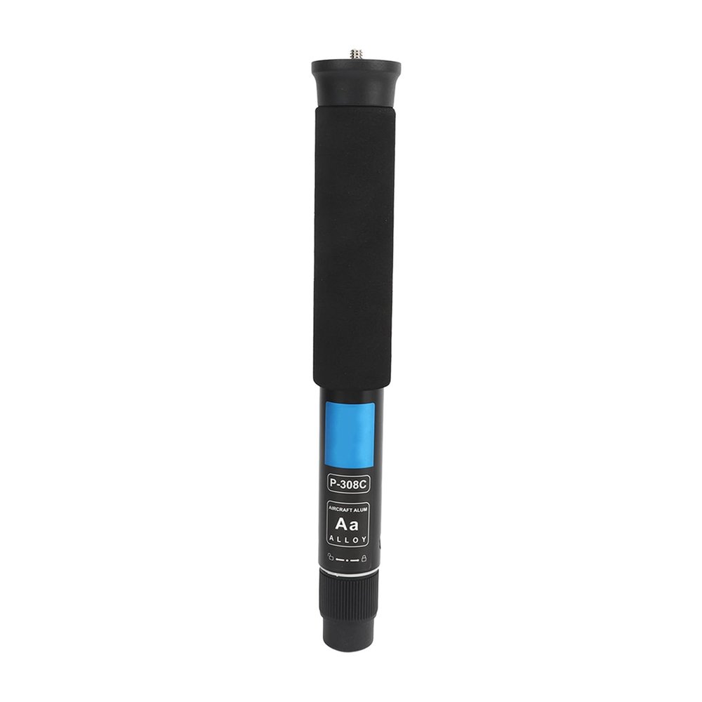 Camera Monopod, Monopod Selfie Stick, Trekking Pole Aluminum Alloy with Rubber Foot Pad, Sponge Handle Cover for Hiking, Camping