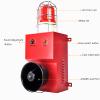 80W Siren Alarm Strobe Light 130dB Loud Horn Adjustable Emergency Tornado Fire Security Warning Siren for Home Factory Warehouse Alarm Range of 150-200 Meters AC220V view 4