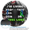 Rqwaaed I'm Living Proof That Organ Donation Saves Lives 2 PCS Charming Round Mouse Pad Cute Design Non-Slip Waterproof 8x8 in, Black view 4