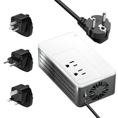 1200W Universal Travel Adapter Converter Step-Down 220V to 110V, 2 lbs Light Weight, Stable Pure Sine Wave, for Hair dryers, straighteners, Curling Irons, Coffee Makers (White)