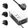 1200W Universal Travel Adapter Converter Step-Down 220V to 110V, 2 lbs Light Weight, Stable Pure Sine Wave, for Hair dryers, straighteners, Curling Irons, Coffee Makers (White) view 1