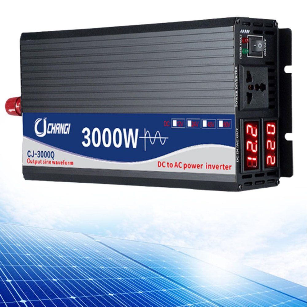 Lakenbroade Power Inverter, Car 3000W 4000W 5000W DC 12V 24V 48V 60V/72V to AC 110V/220V LCD Display Car Pure Sine Wave Power Inverter Converter,48V3000W