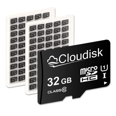 Cloudisk Pack of 100 Micro SD Card 32GB Flash Memory Card C10 A2 U3 Micro SDHC (32GB)