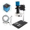 JKSVTF Electron Microscopes Digital HDMI VGA Industrial Microscope Video Microscope Sets HD 26MP 16MP +130X C Mount Lens+LED Ring Light +Metal Stand (SetB) view 2
