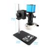 JKSVTF Electron Microscopes Digital HDMI VGA Industrial Microscope Video Microscope Sets HD 26MP 16MP +130X C Mount Lens+LED Ring Light +Metal Stand (SetB) view 3