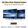 8K HDMI Splitter 1 in 2 Out (Mirror Only) HDMI 2.1 8K@60Hz, 4K@240Hz DSC, 48Gbps, HDCP 2.3, EDID, Auto Downscaling, Duplicate Screens for Dual Monitors, TV, PS5, Xbox view 2