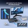 16 Port 2.5G  2 Port 10G SFP+ Ethernet Switch, NICGIGA 18 Port 2.5Gb Network Switch Unmanaged, Plug & Play, Desktop or 19-inch Rack Mount, Fanless Metal Design. view 4